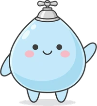 みずたま（正面で手を振っている）